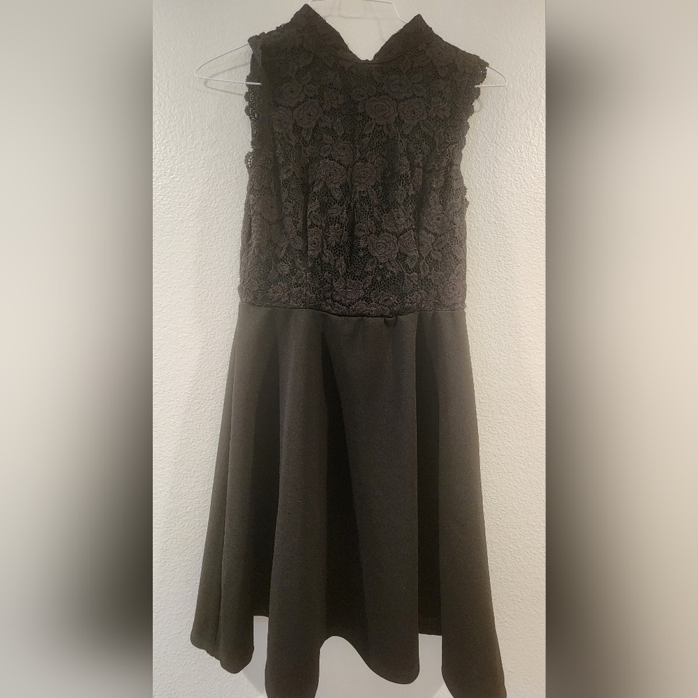 Lily Rose Black Lace Dress